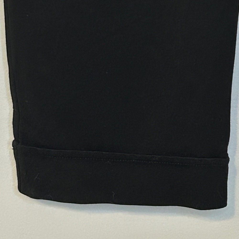Betabrand Dress Pant Yoga Pants Black Cropped Cuffed Straight‎ Leg Petite Large - Picture 6 of 12